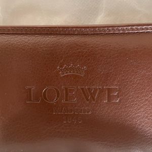 Loewe Long Zip Wallet Dark Tan